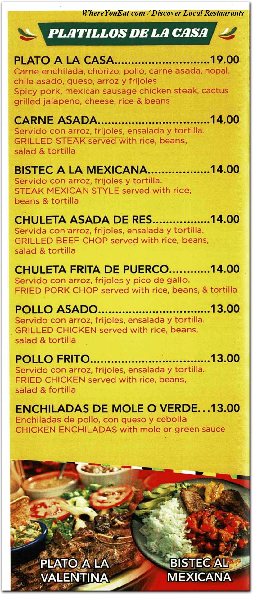 menu image