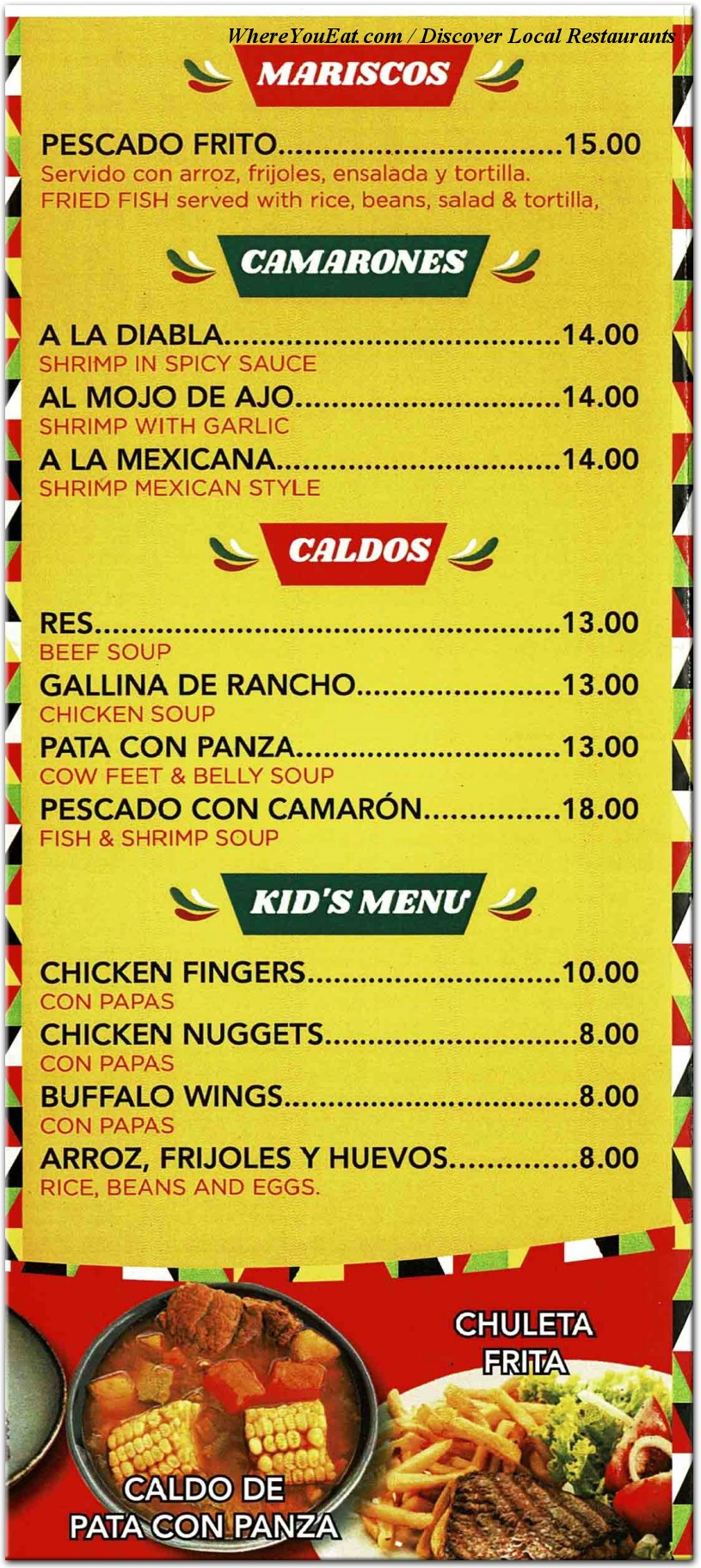 menu image