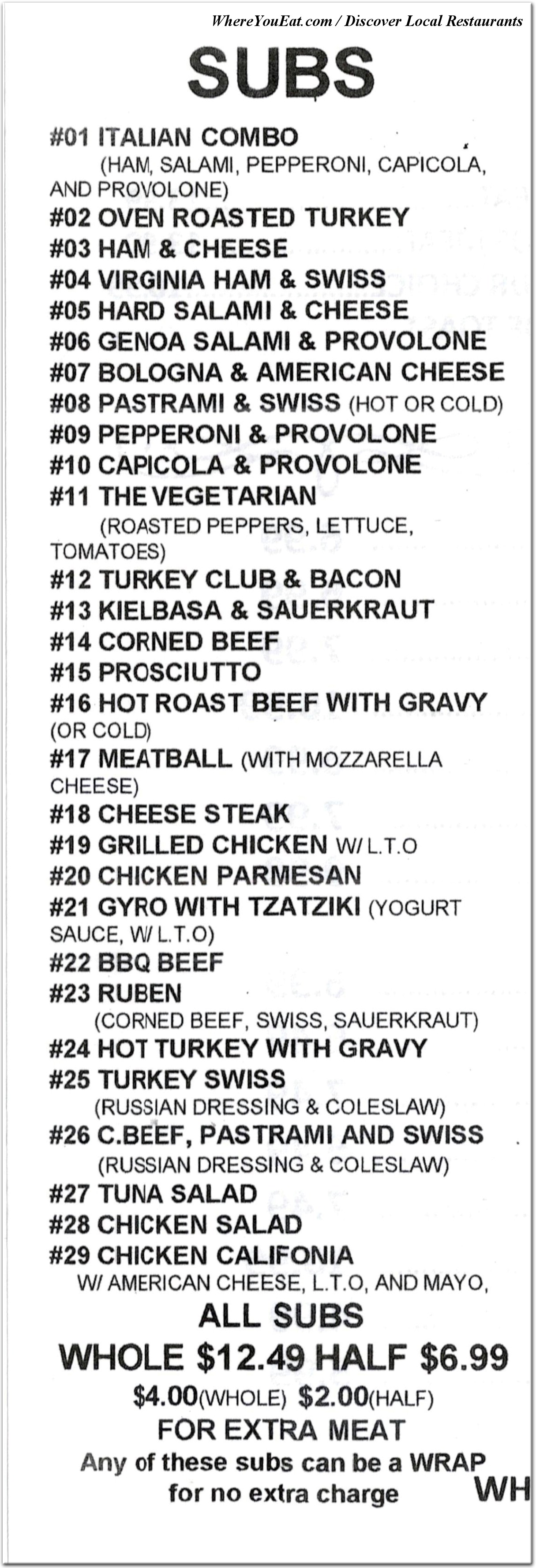 menu image