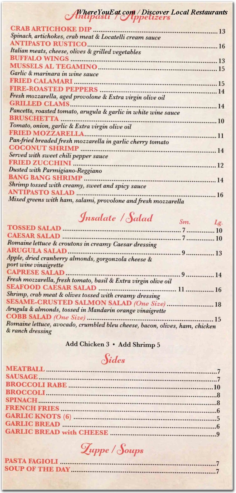 menu image