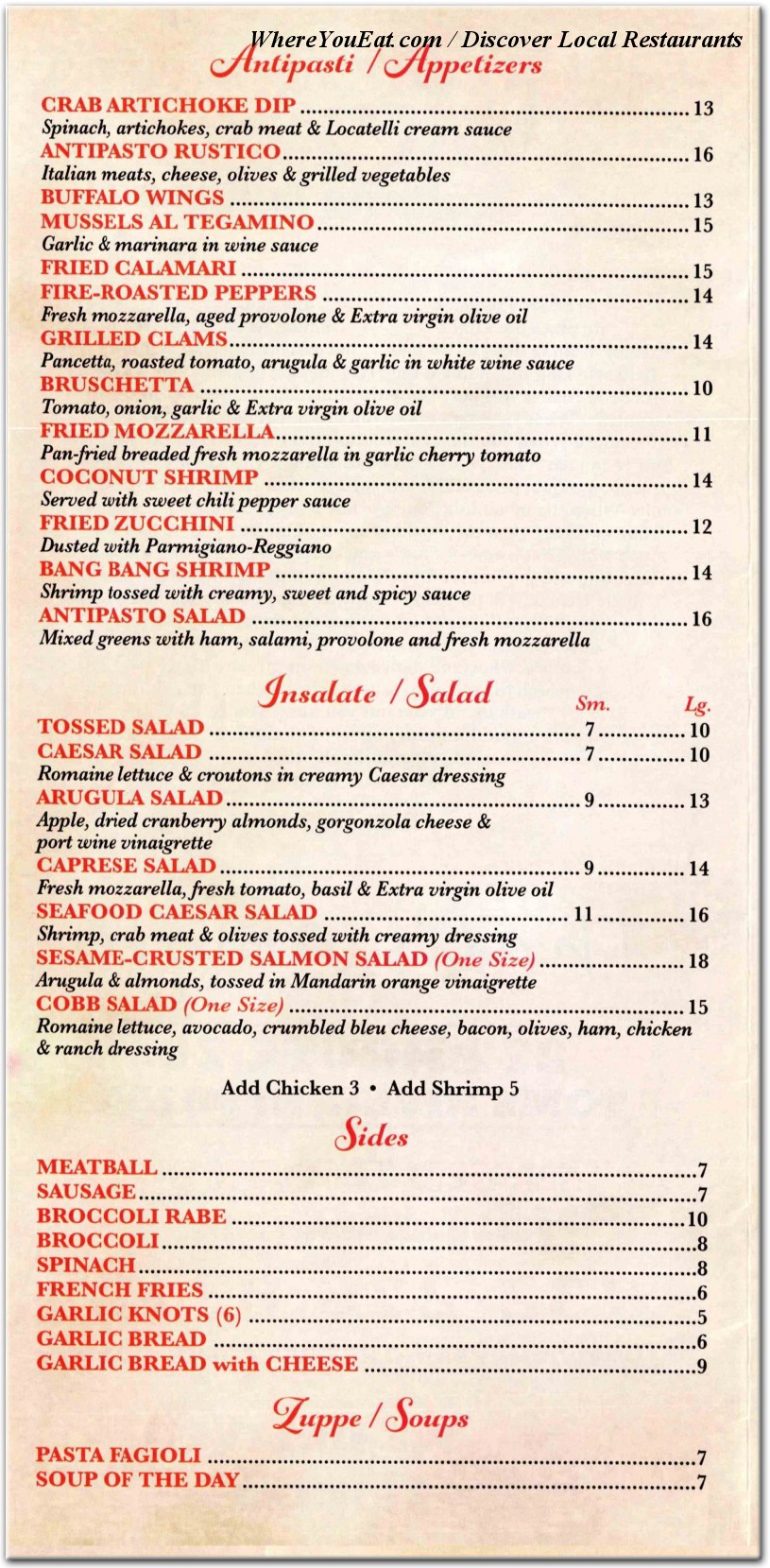menu image
