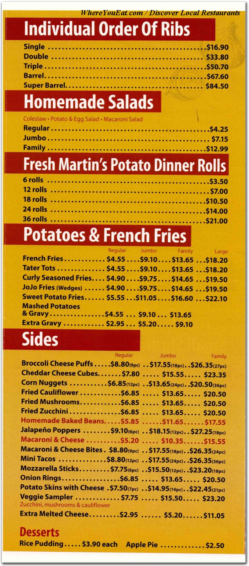 menu image