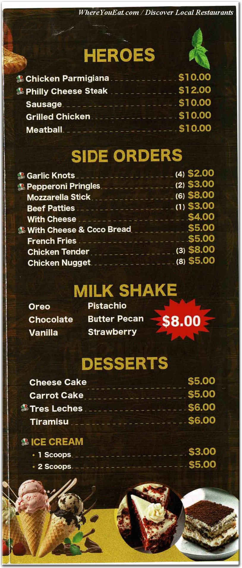 menu image