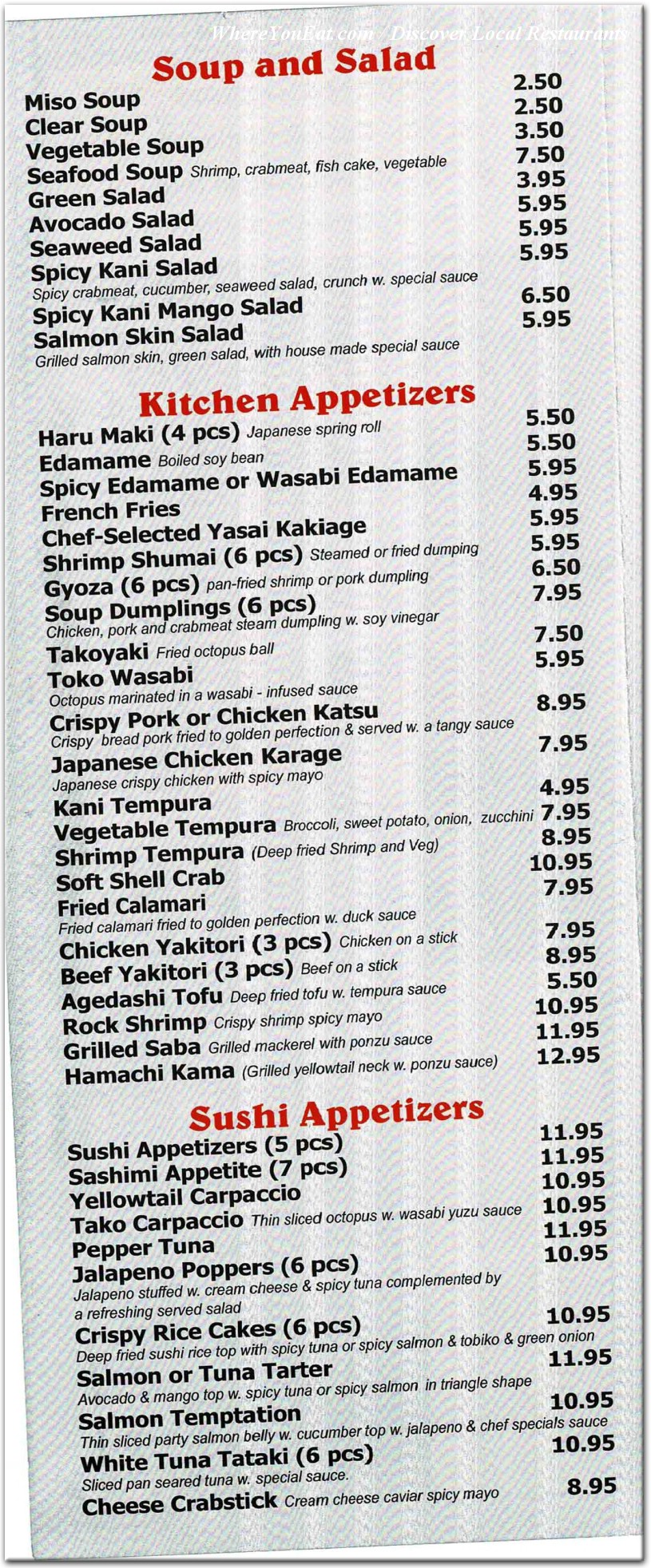 menu image