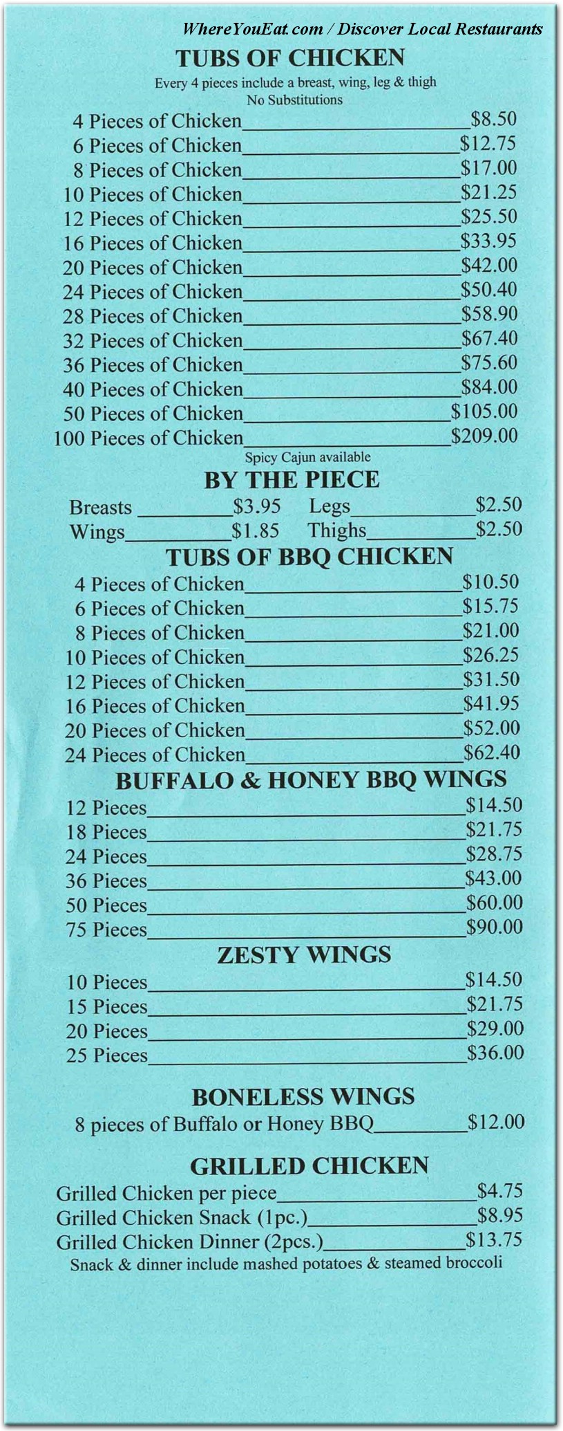 menu image