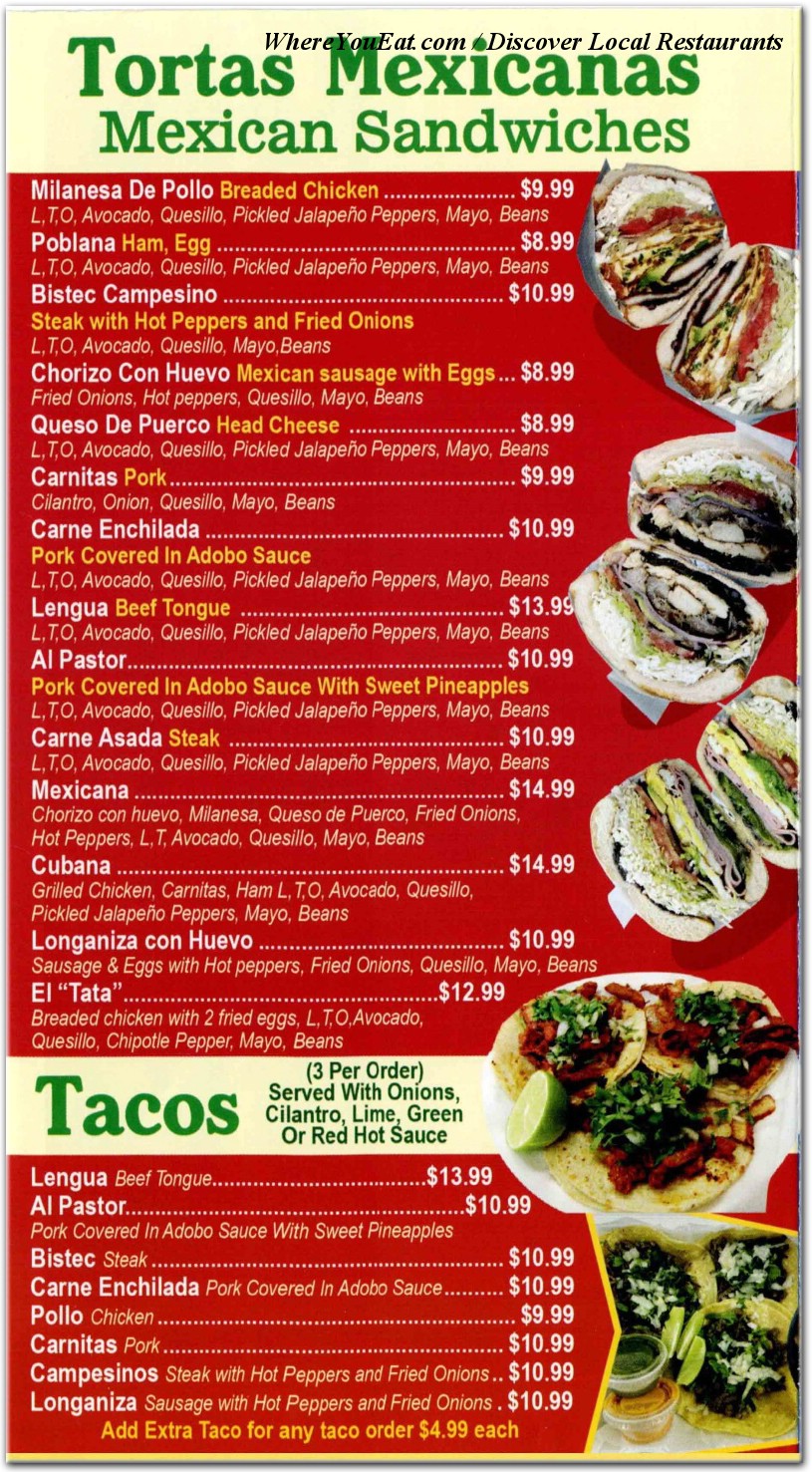 menu image