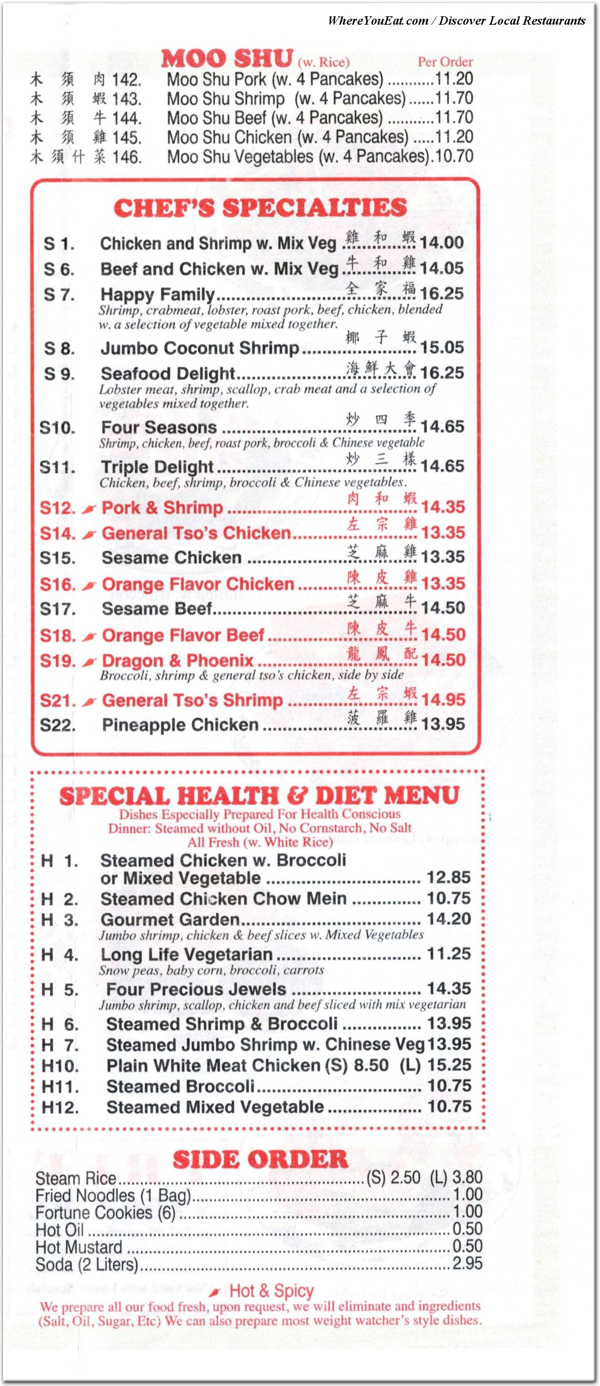 menu image