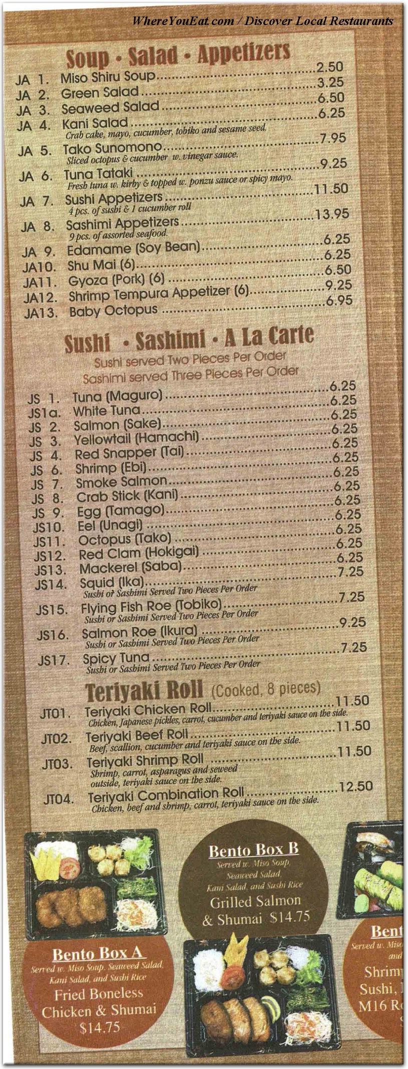 menu image