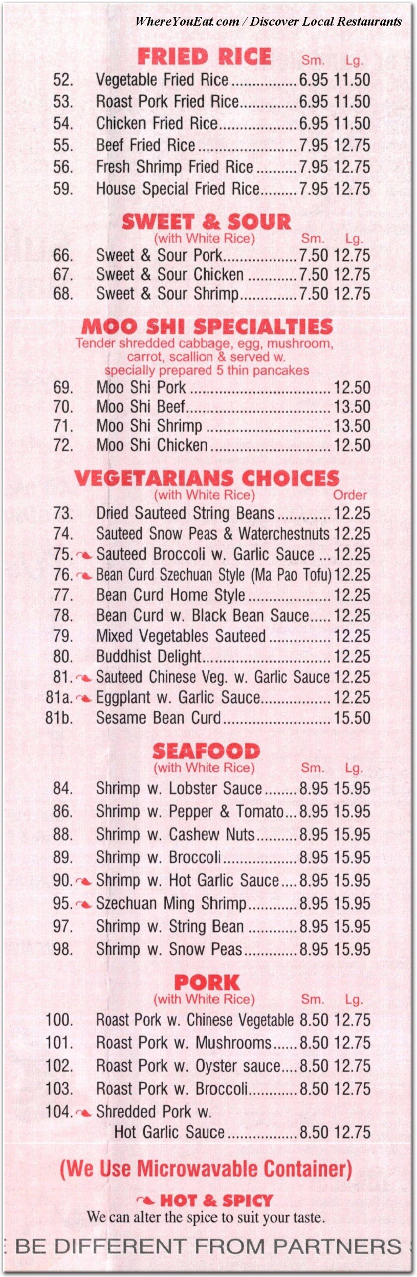 menu image
