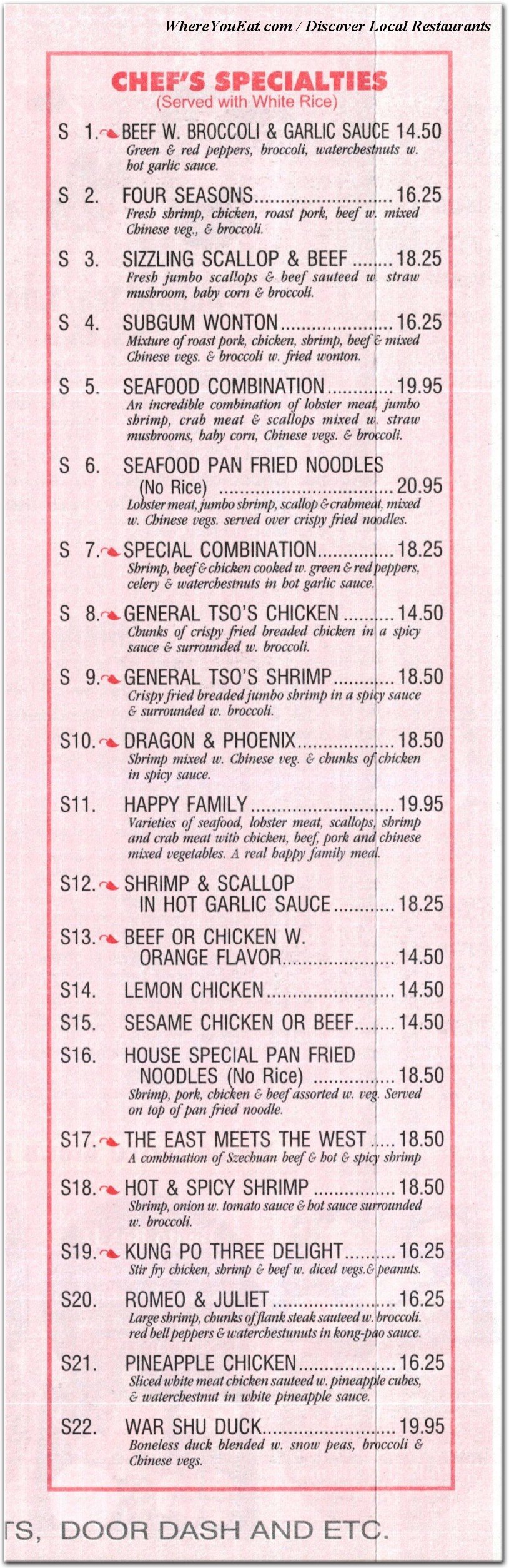 menu image
