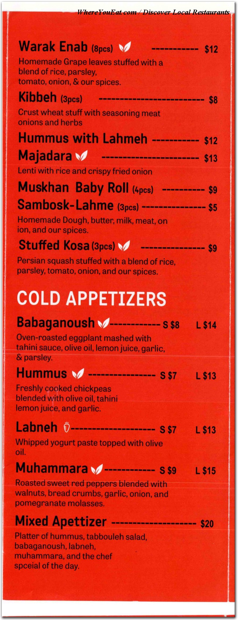 menu image