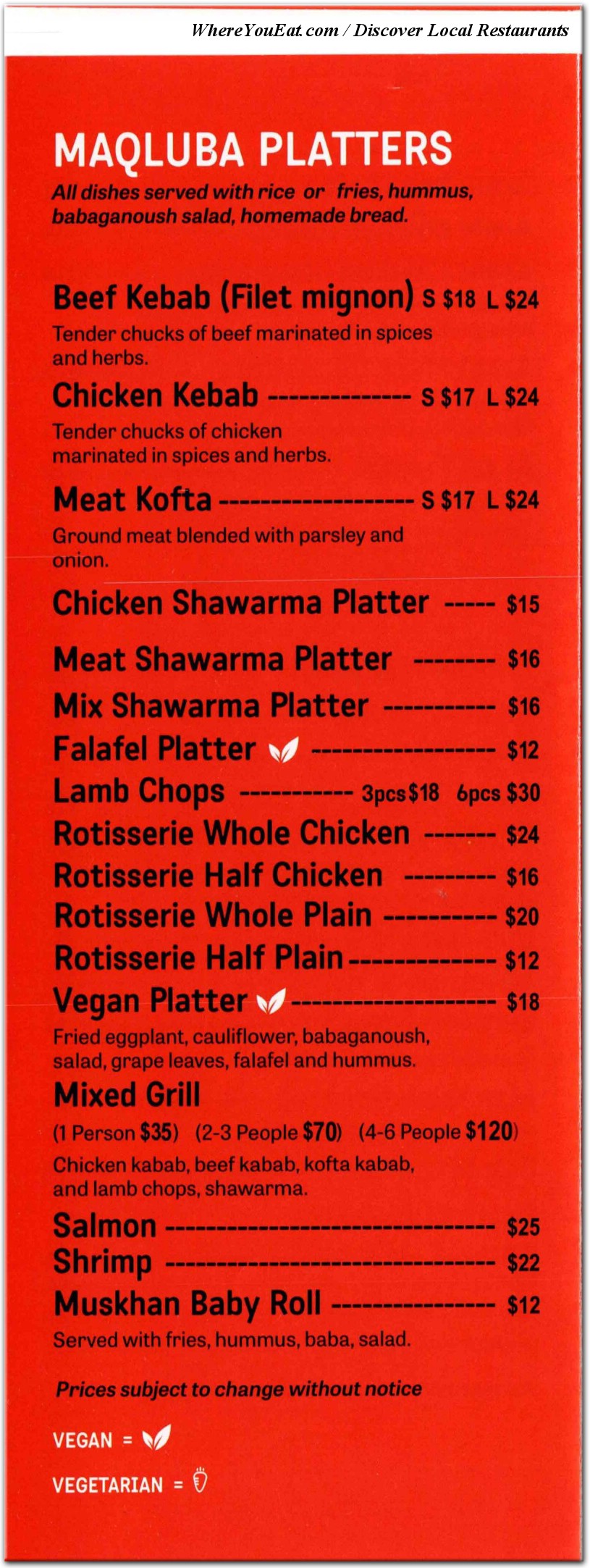 menu image