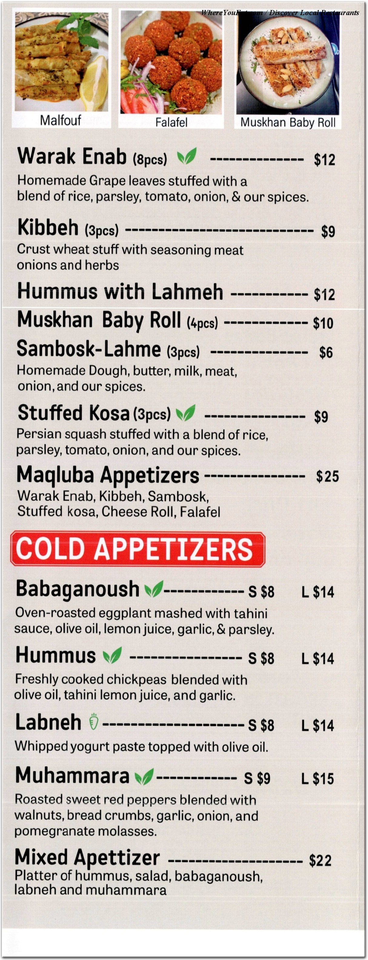 menu image