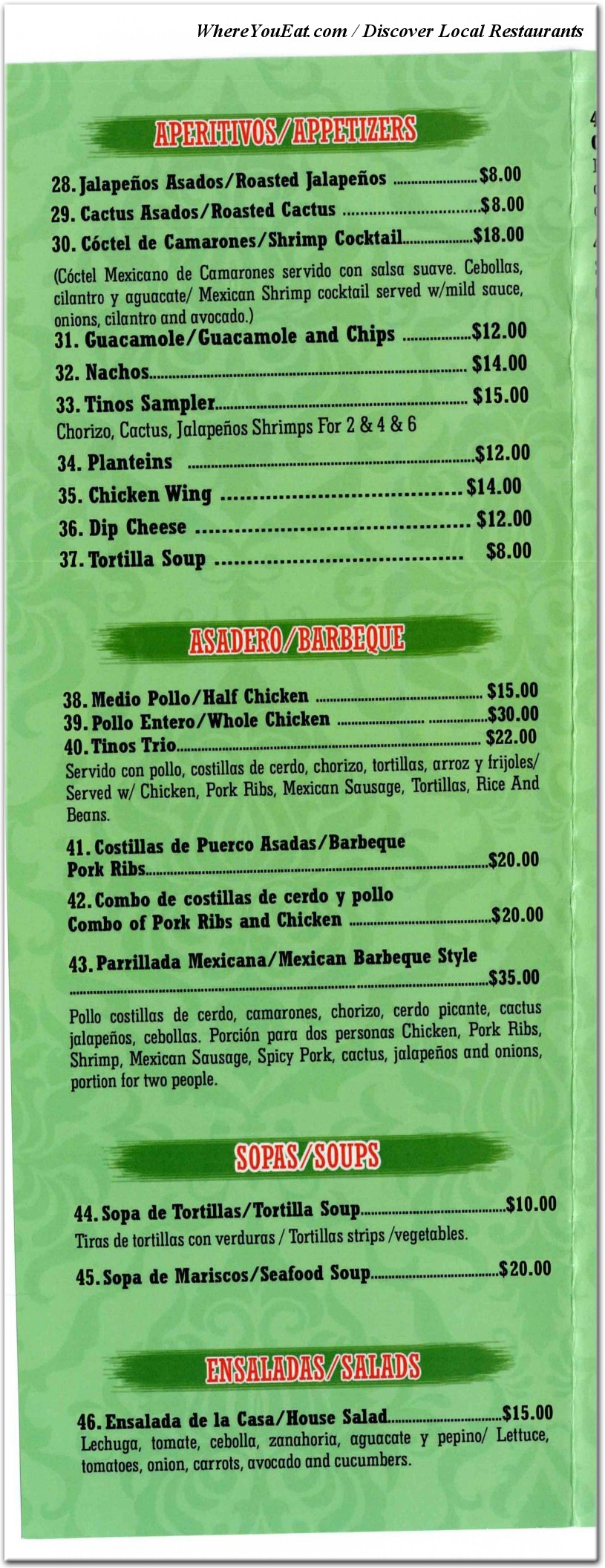 menu image