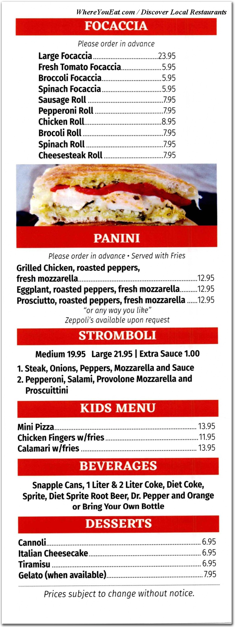 menu image