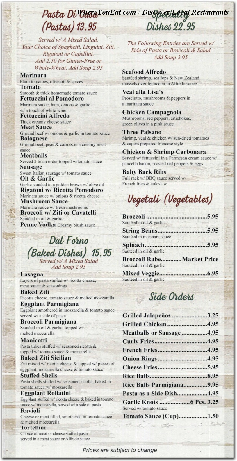 menu image