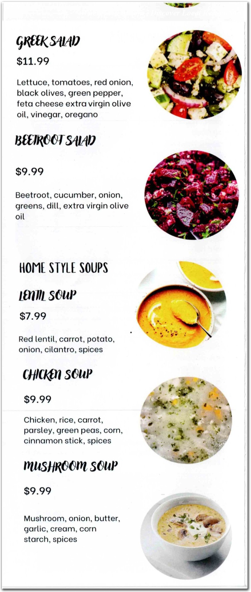 menu image