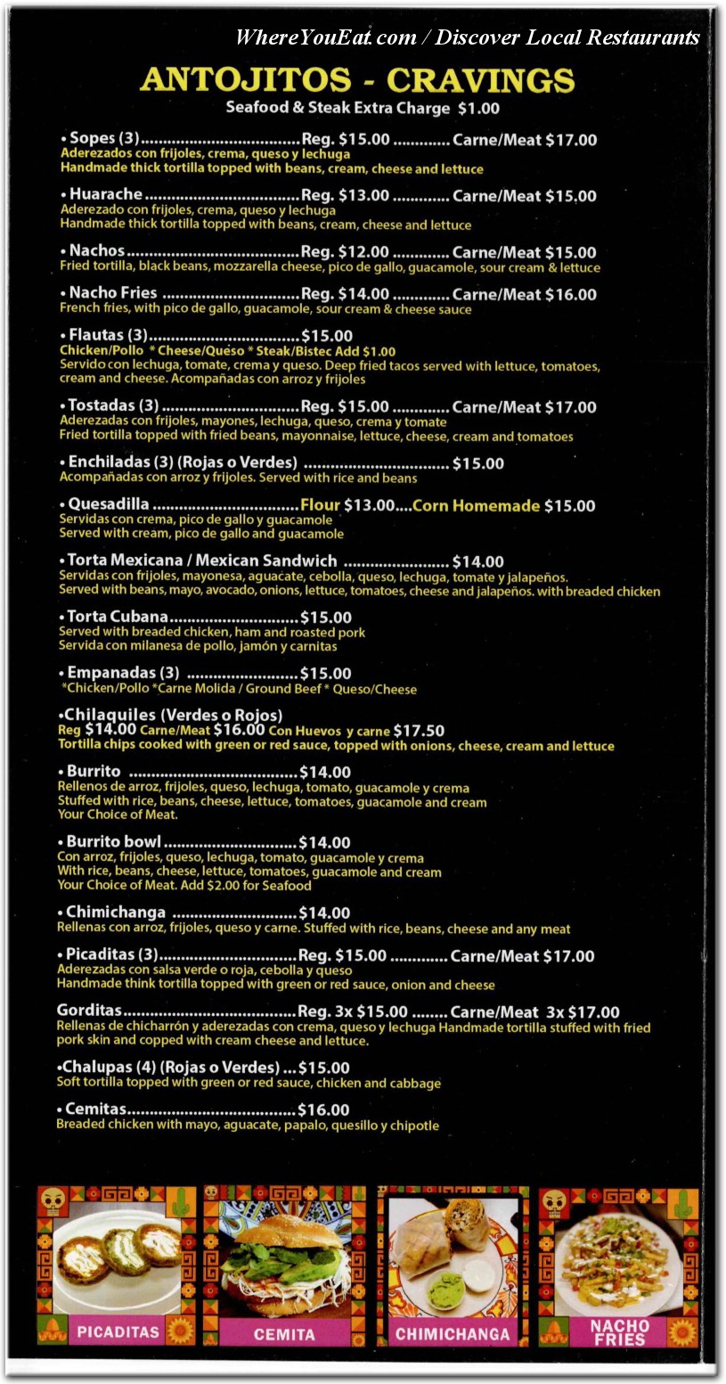 menu image