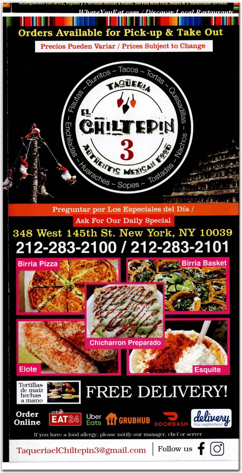 menu image