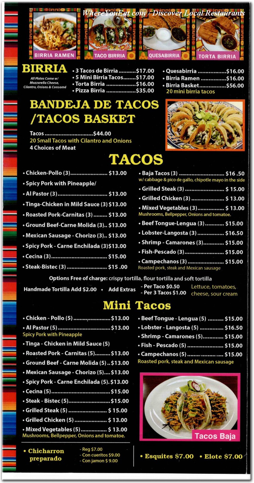 menu image