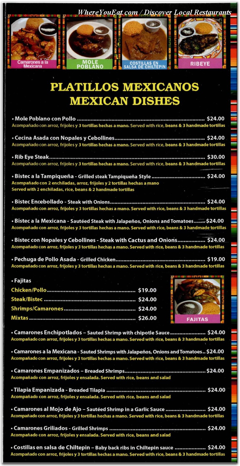 menu image