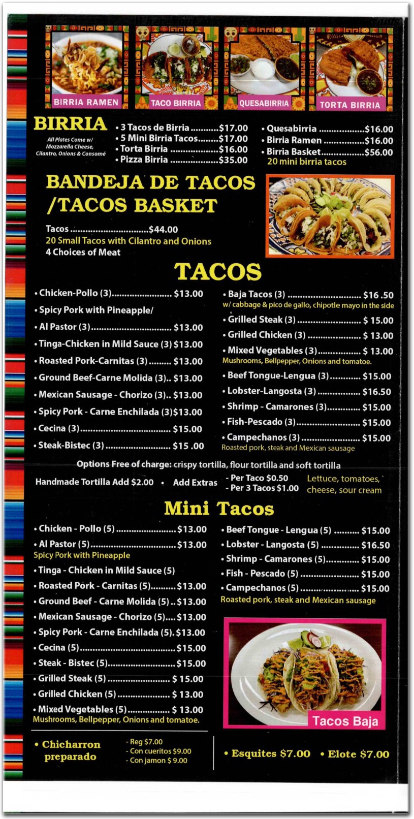menu image