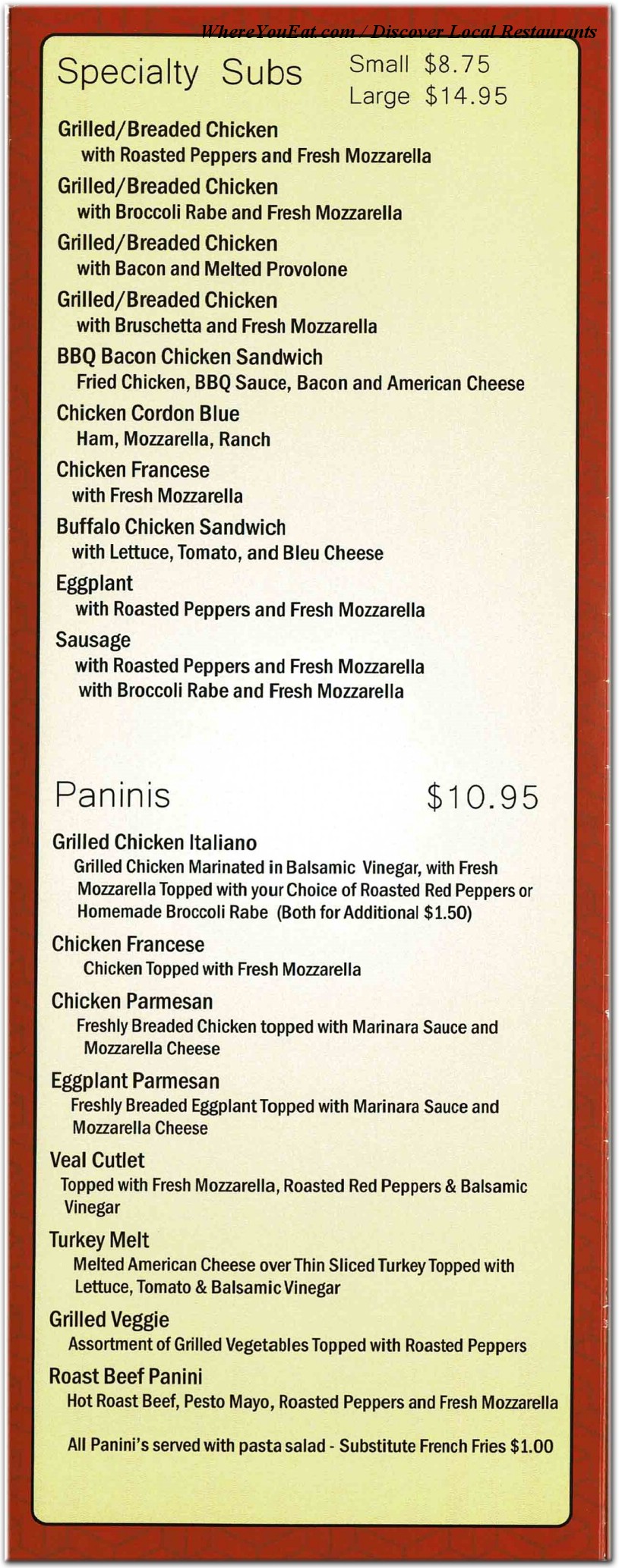 menu image