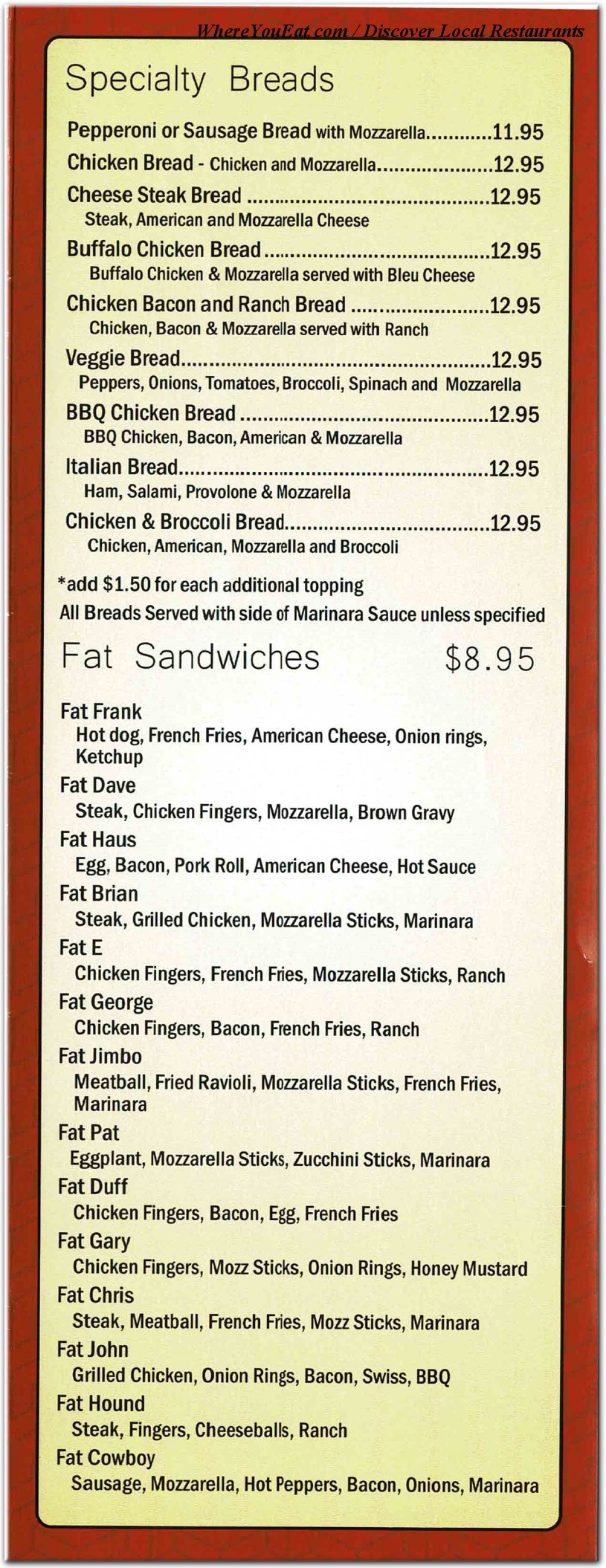 menu image