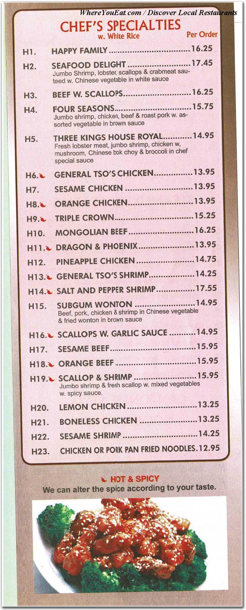 menu image