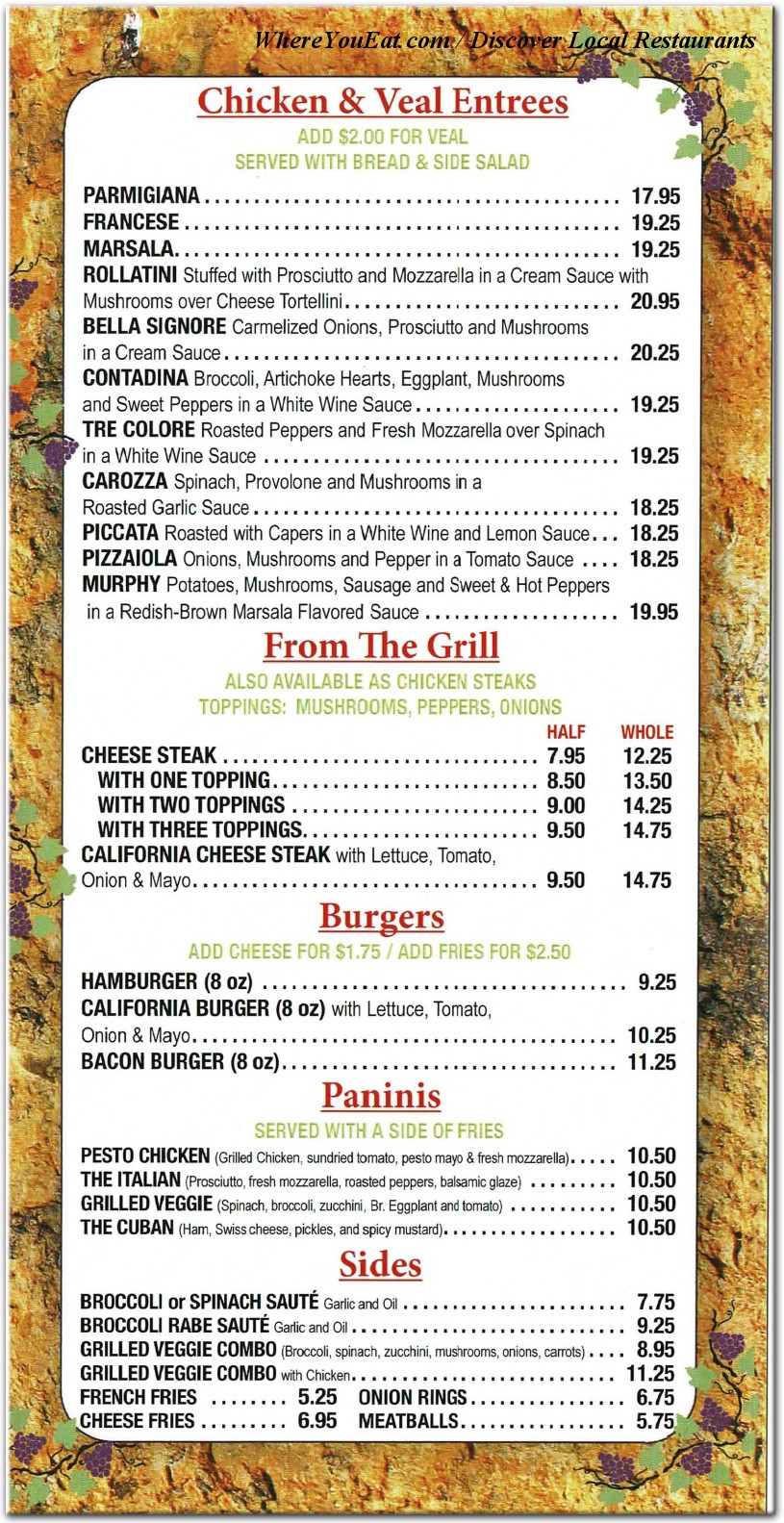 menu image