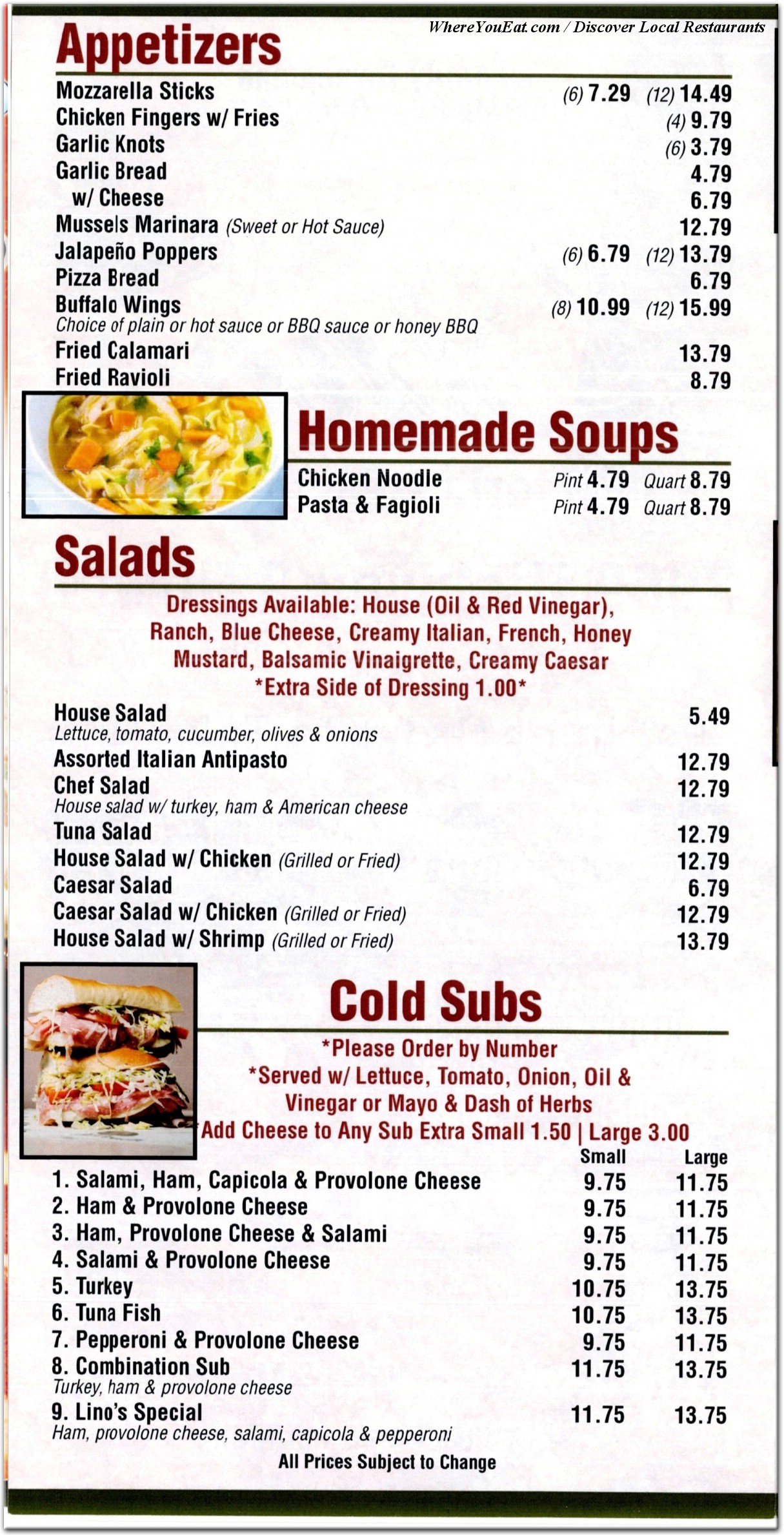 menu image