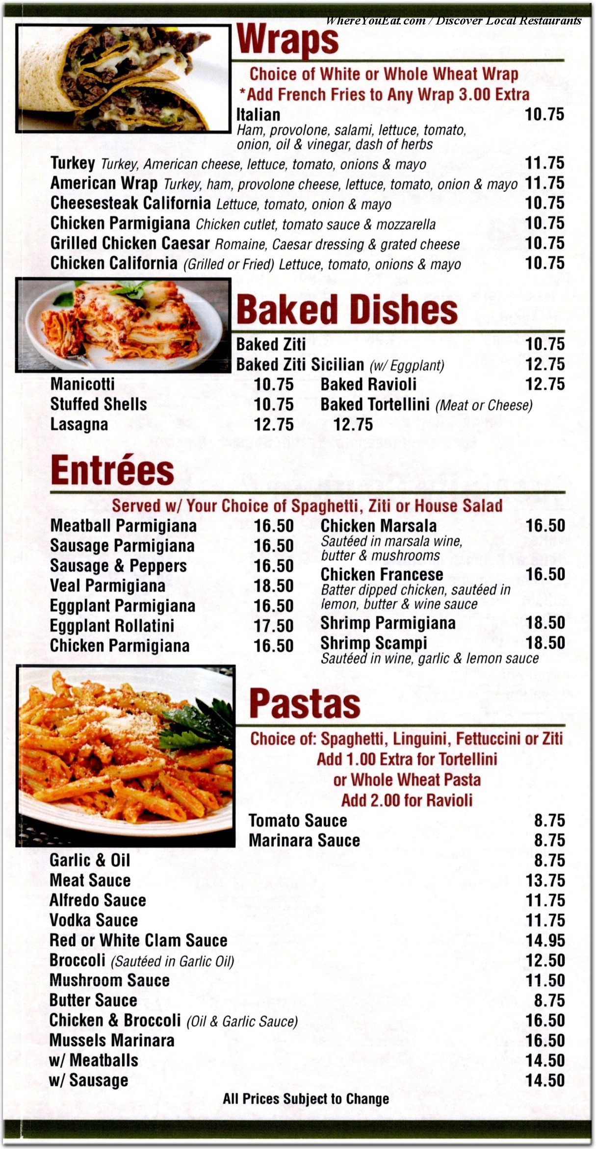 menu image