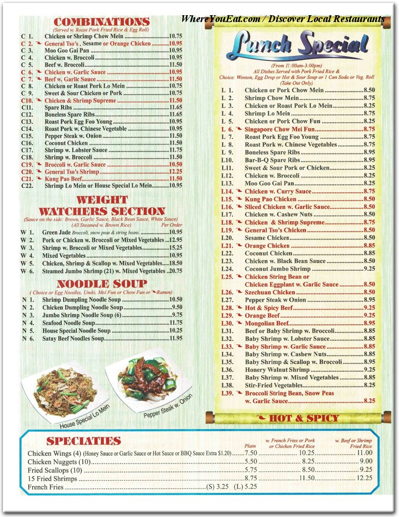 menu image