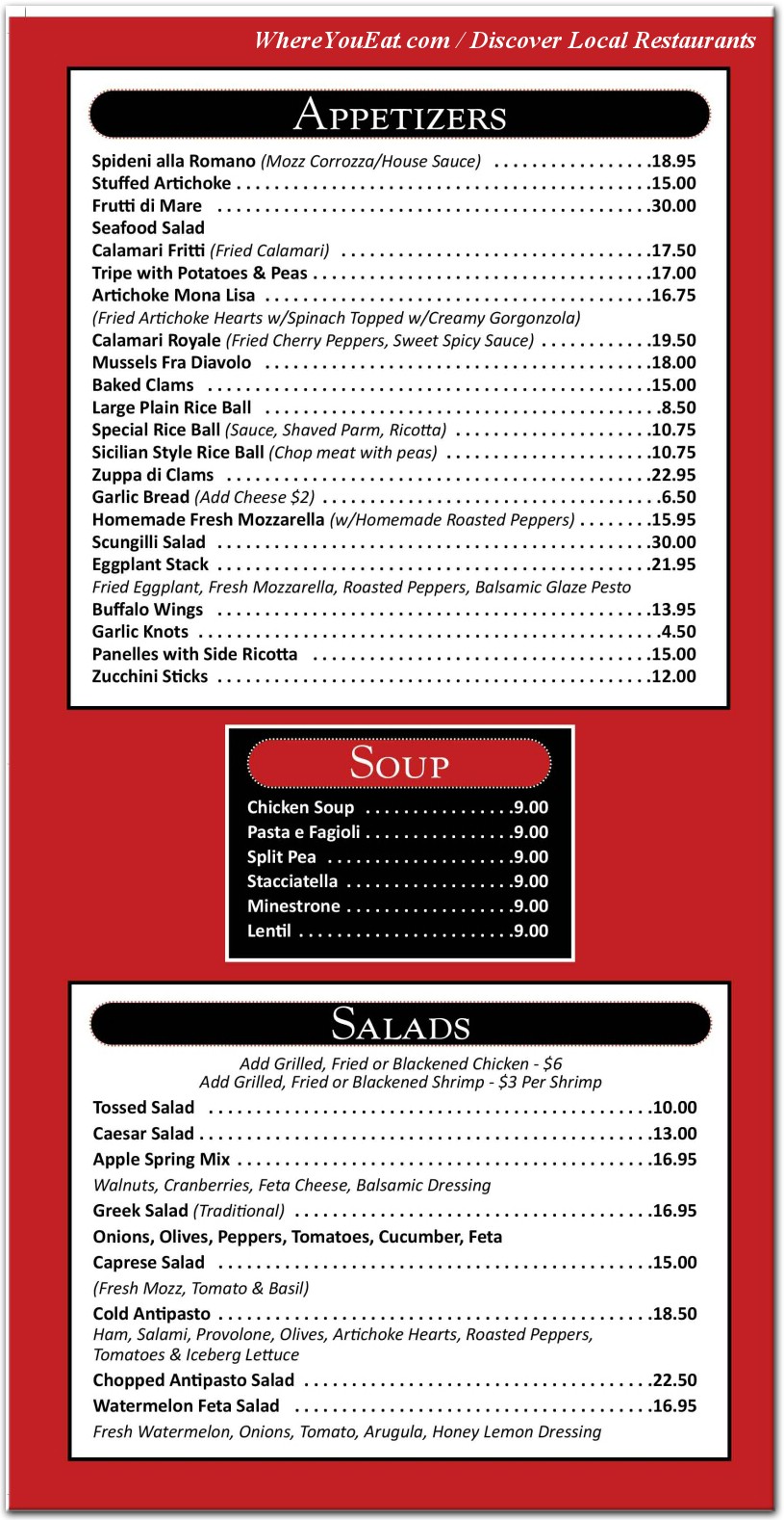 menu image