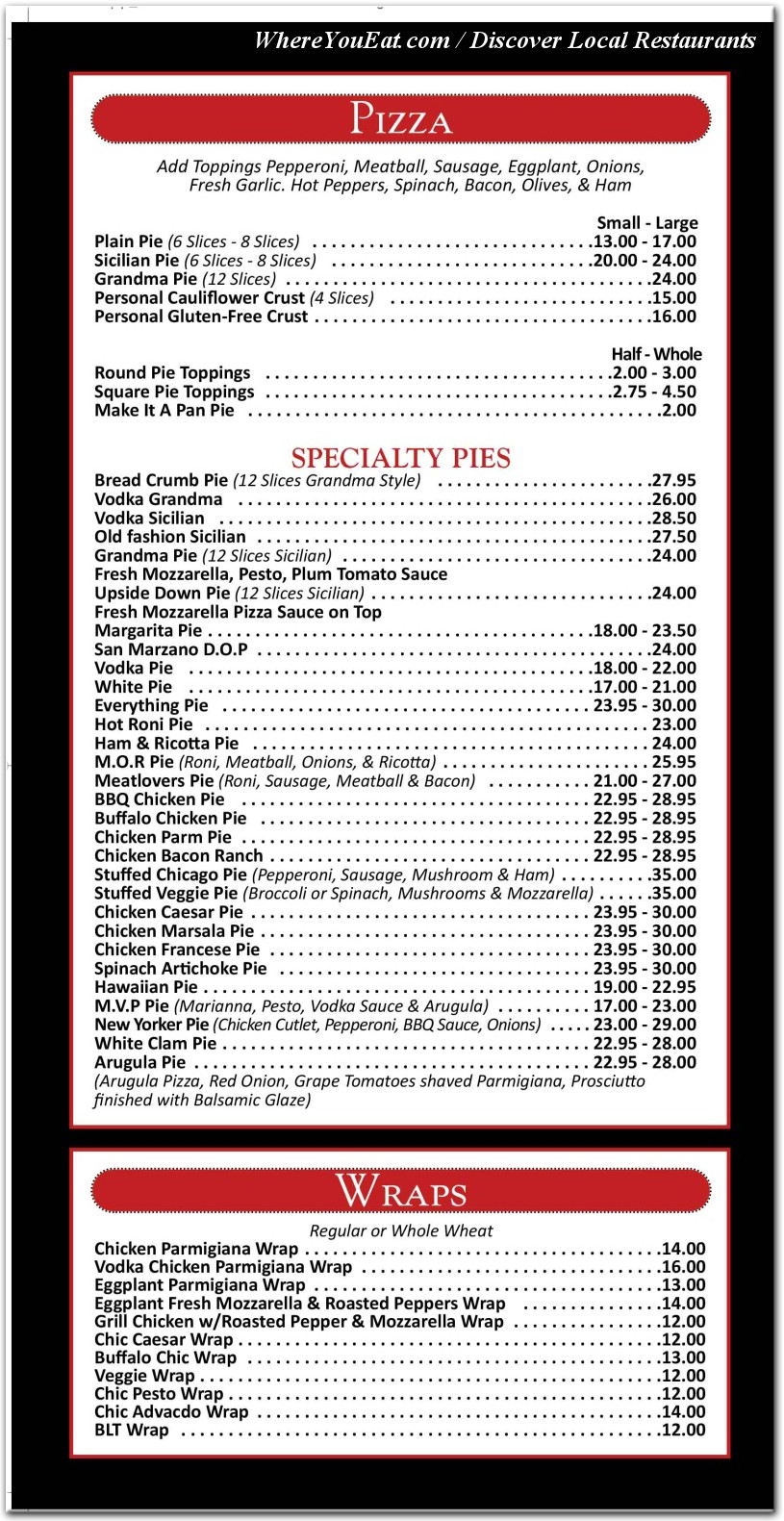 menu image