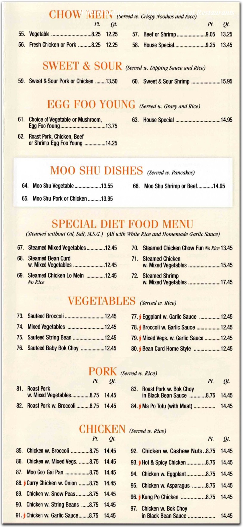 menu image