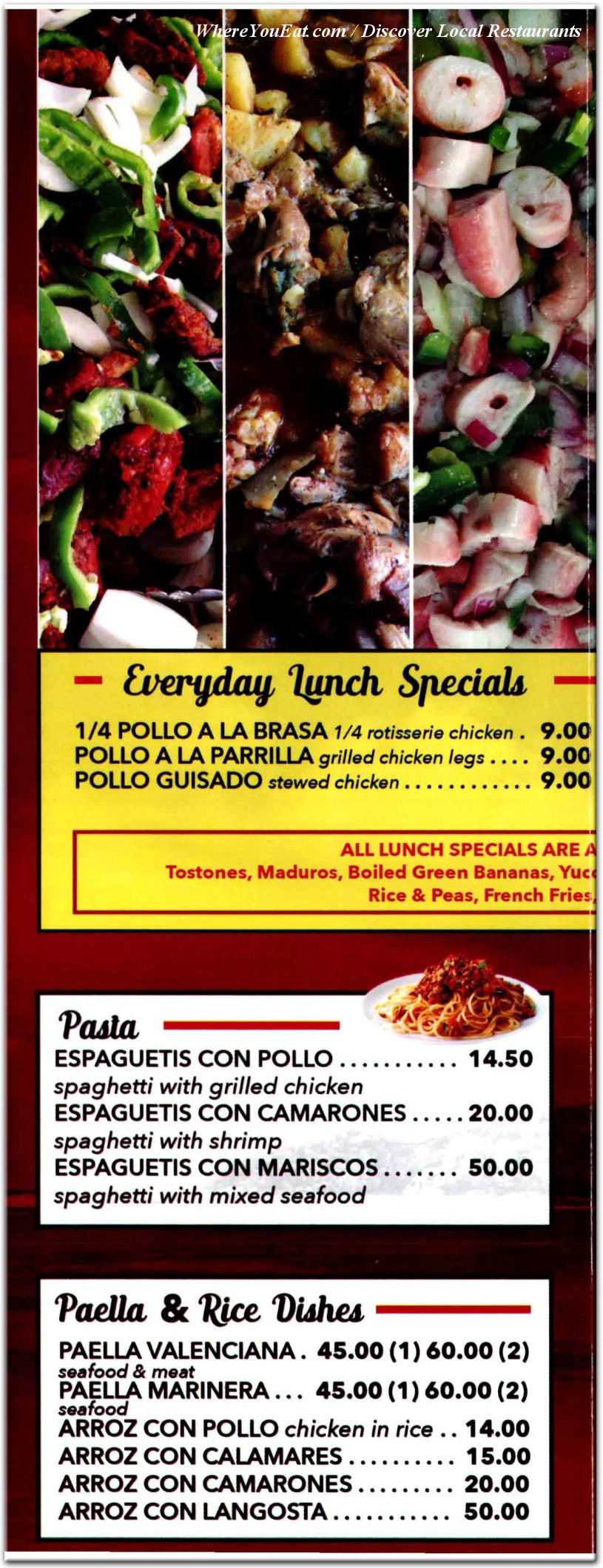 menu image