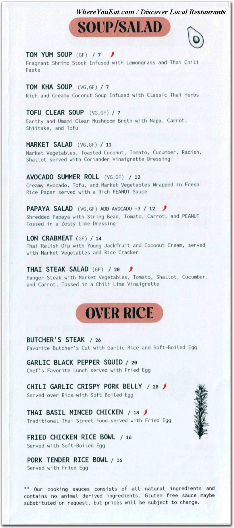 menu image