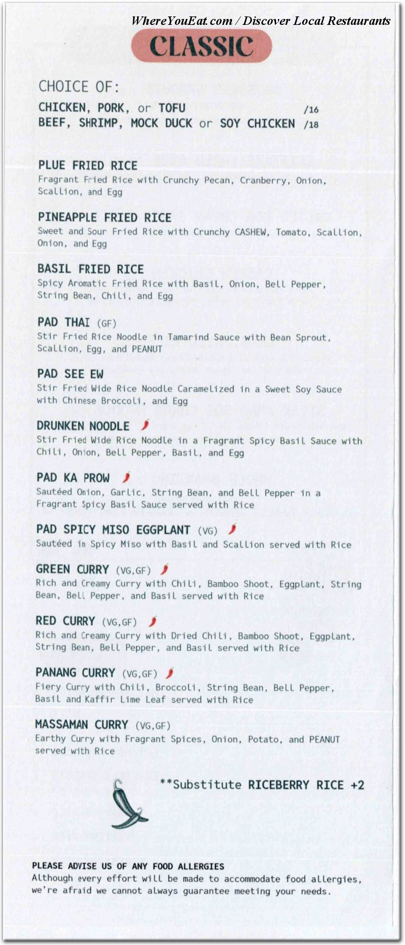menu image