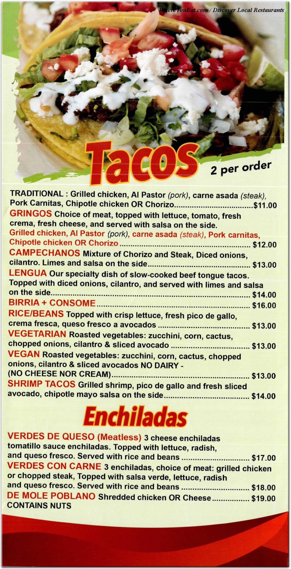 menu image