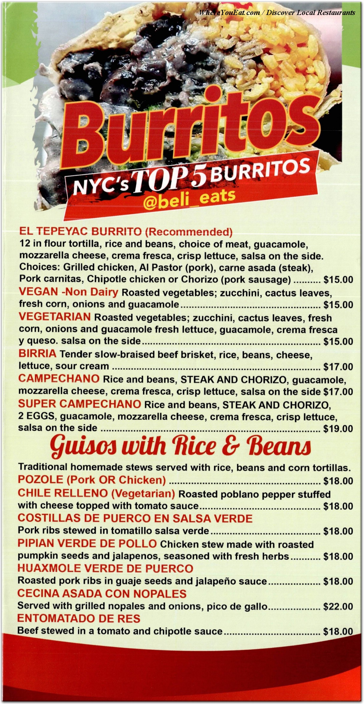 menu image