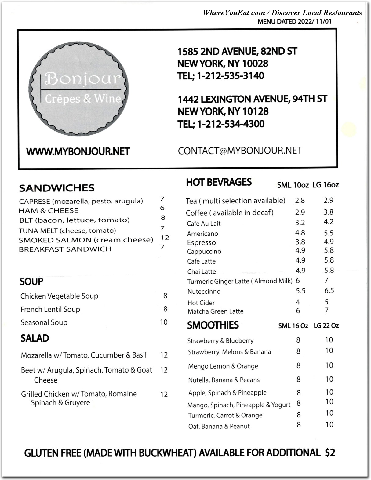 menu image
