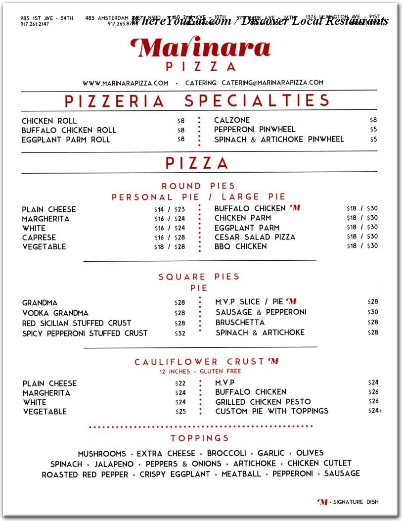 menu image