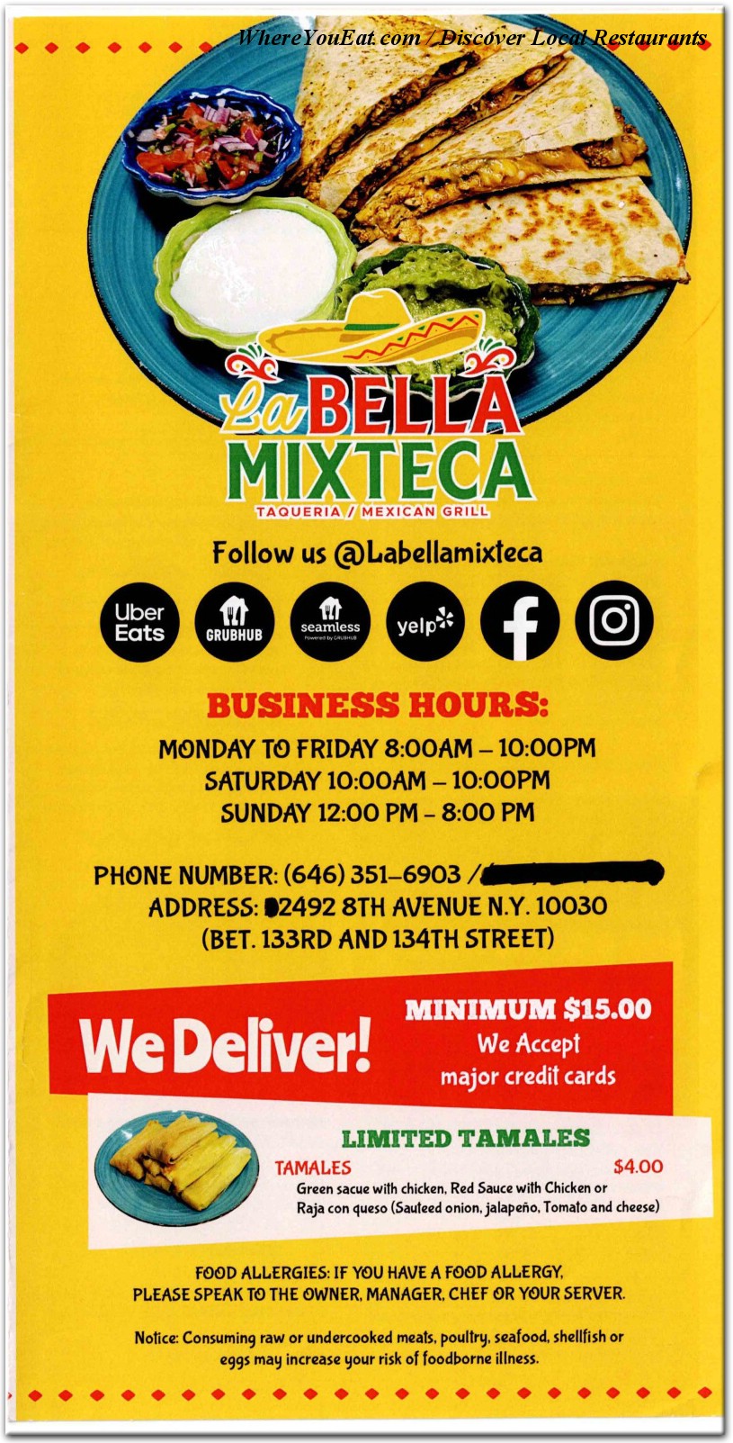 menu image