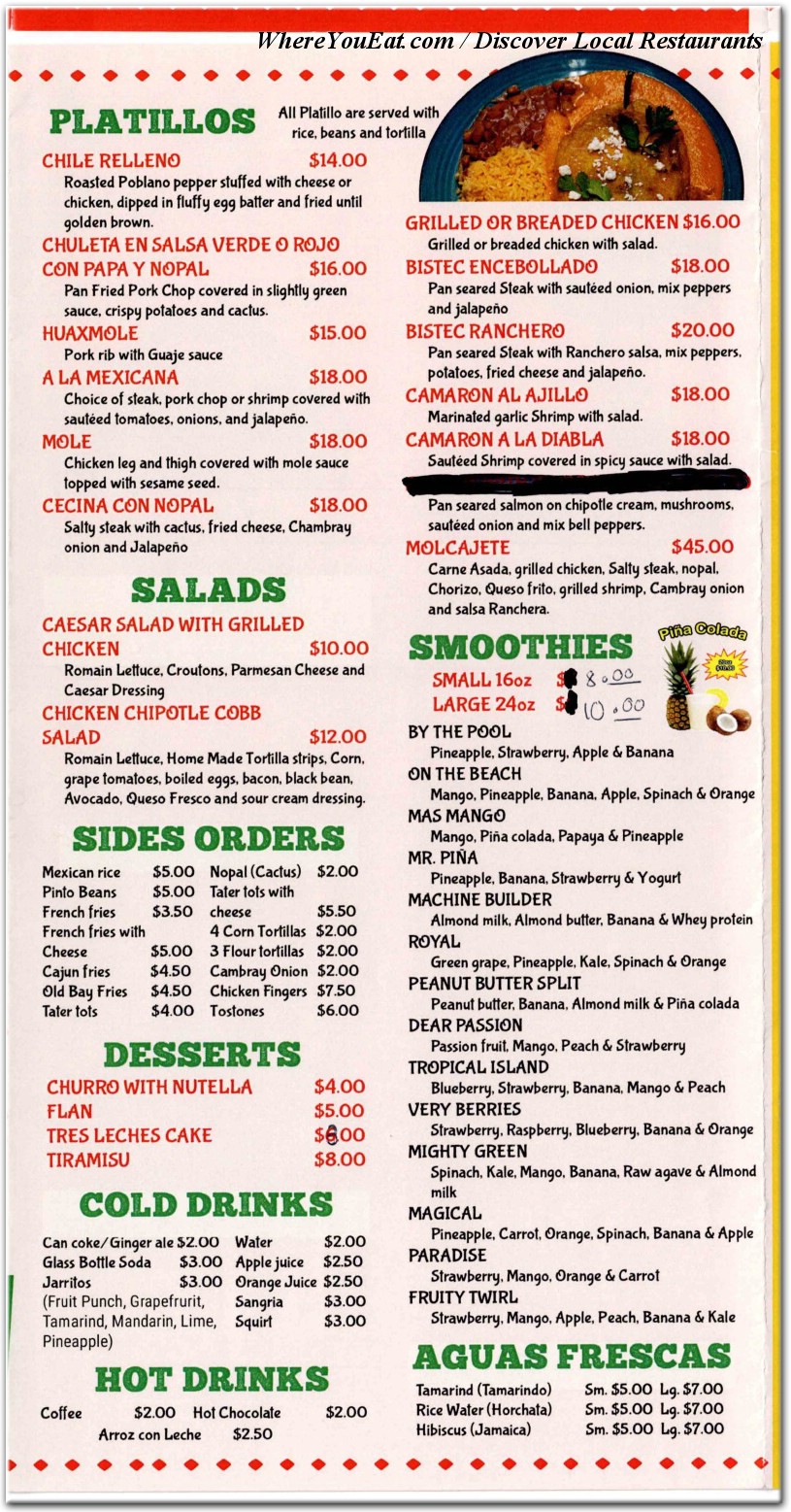 menu image
