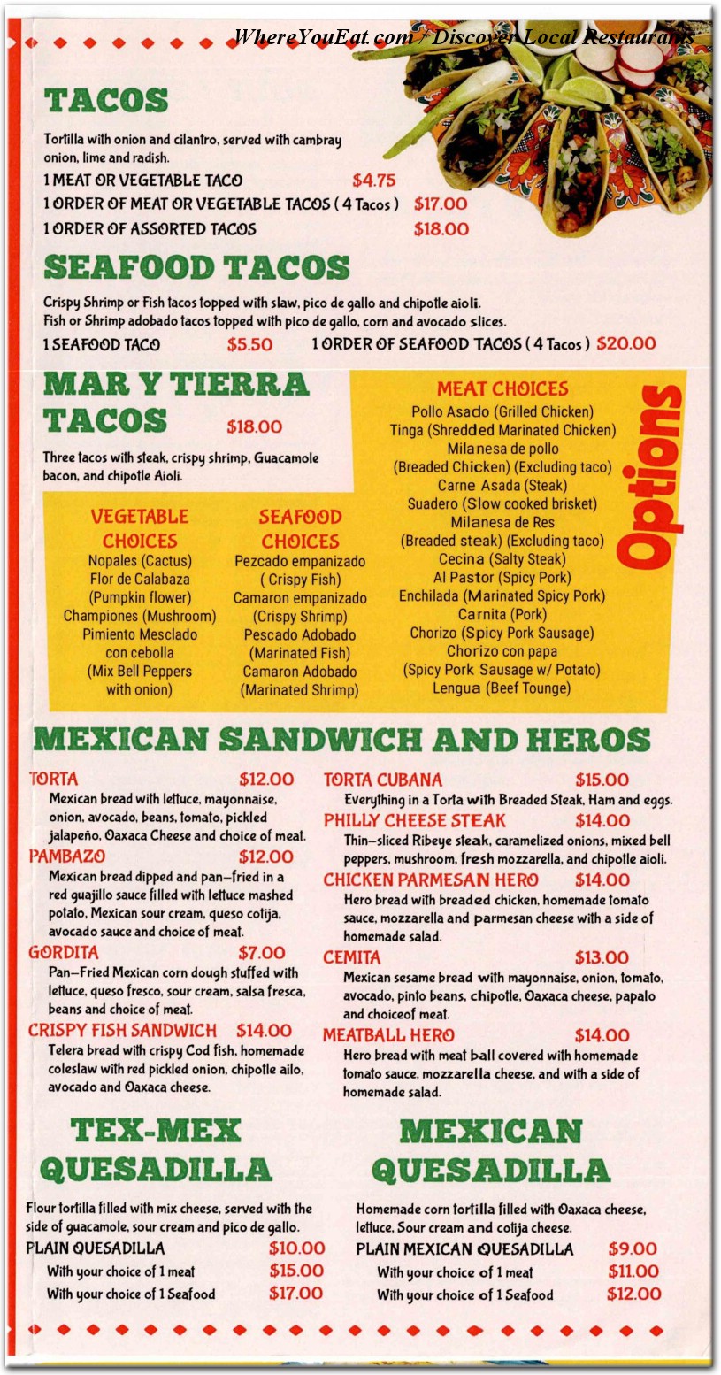 menu image