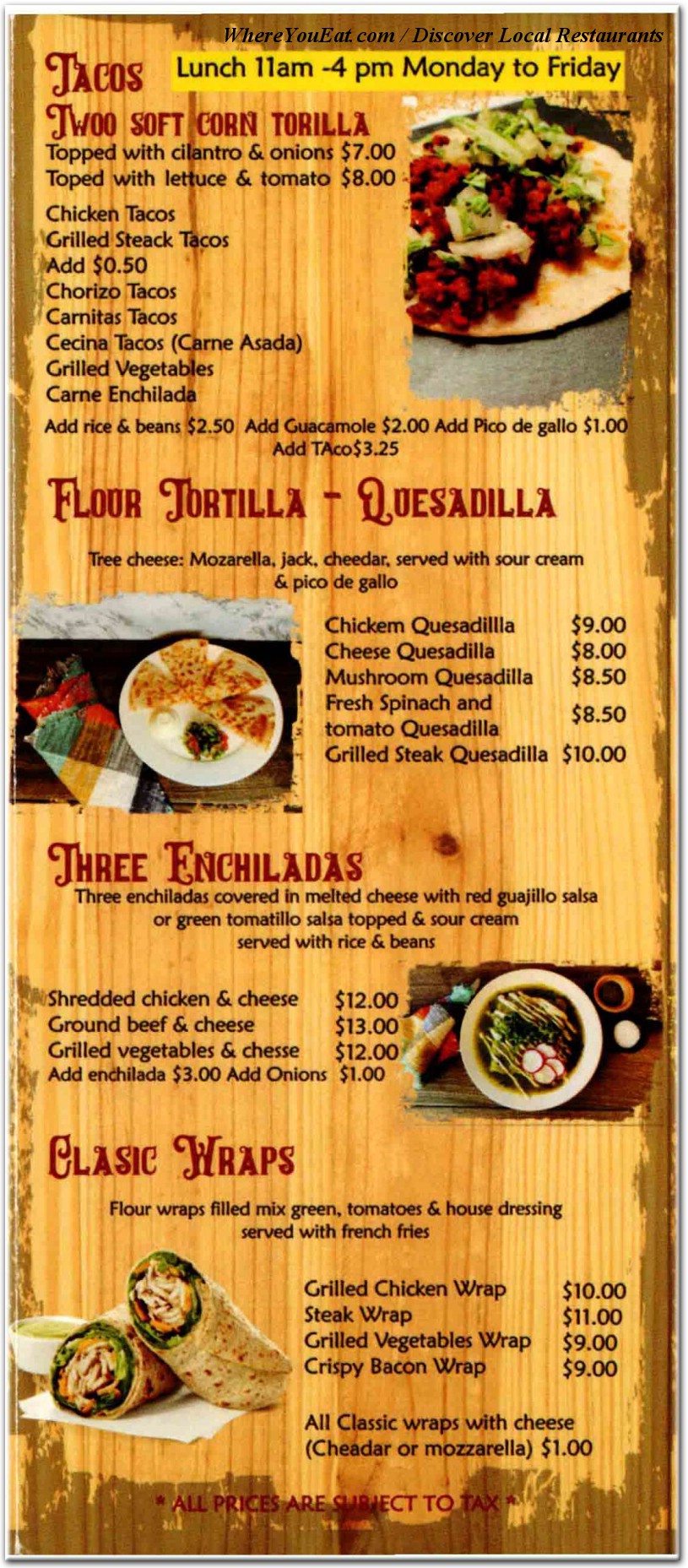 menu image