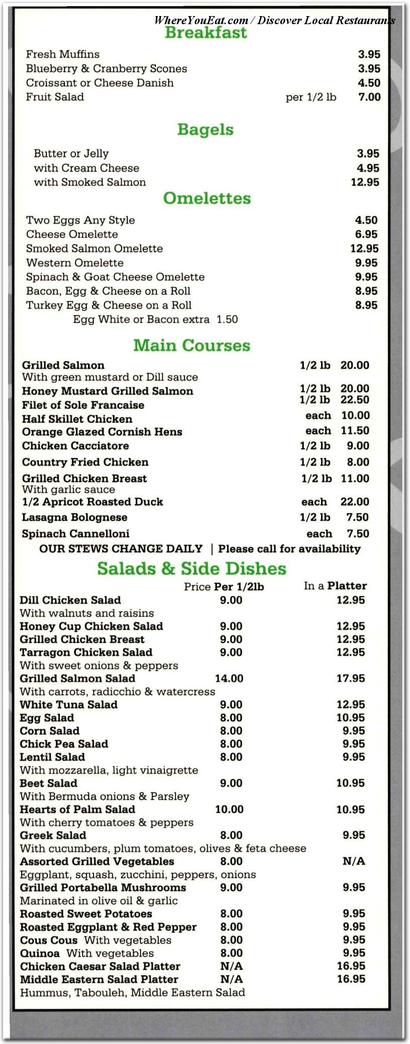 menu image