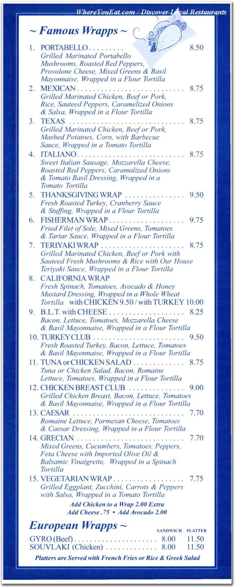 menu image