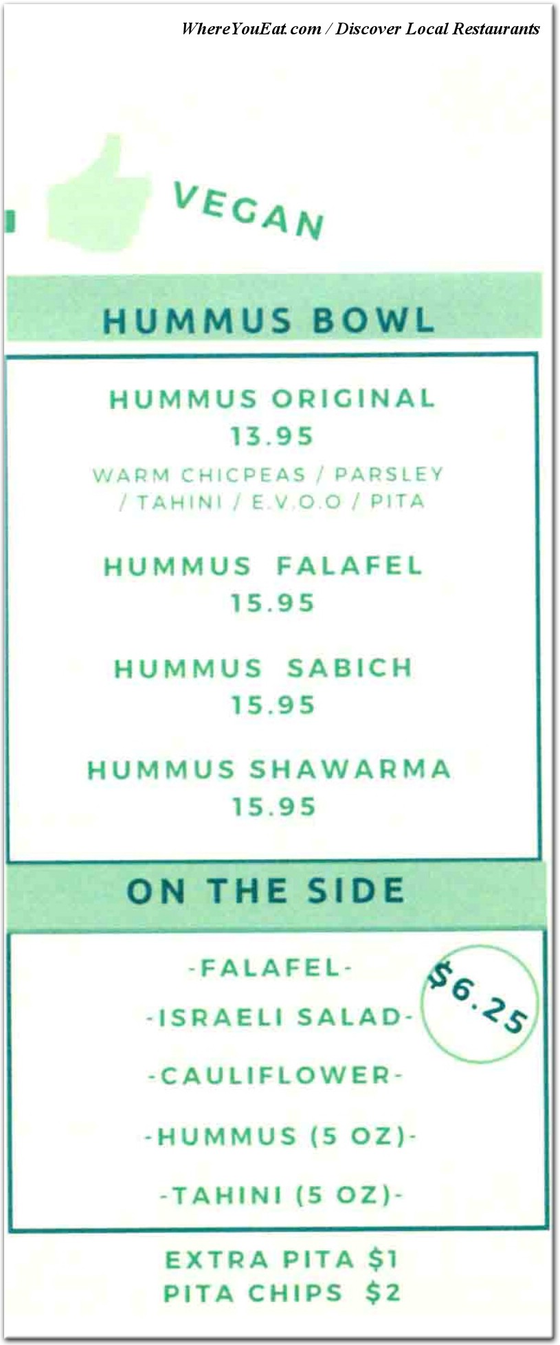 menu image